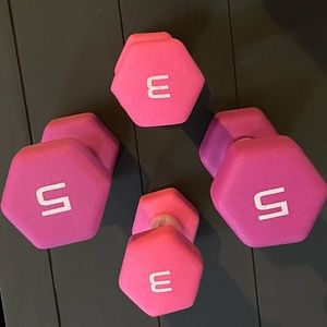 Weight sets 3 lbs & 5 lbs